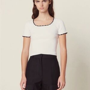 NWOT Sandro women knit shirt
